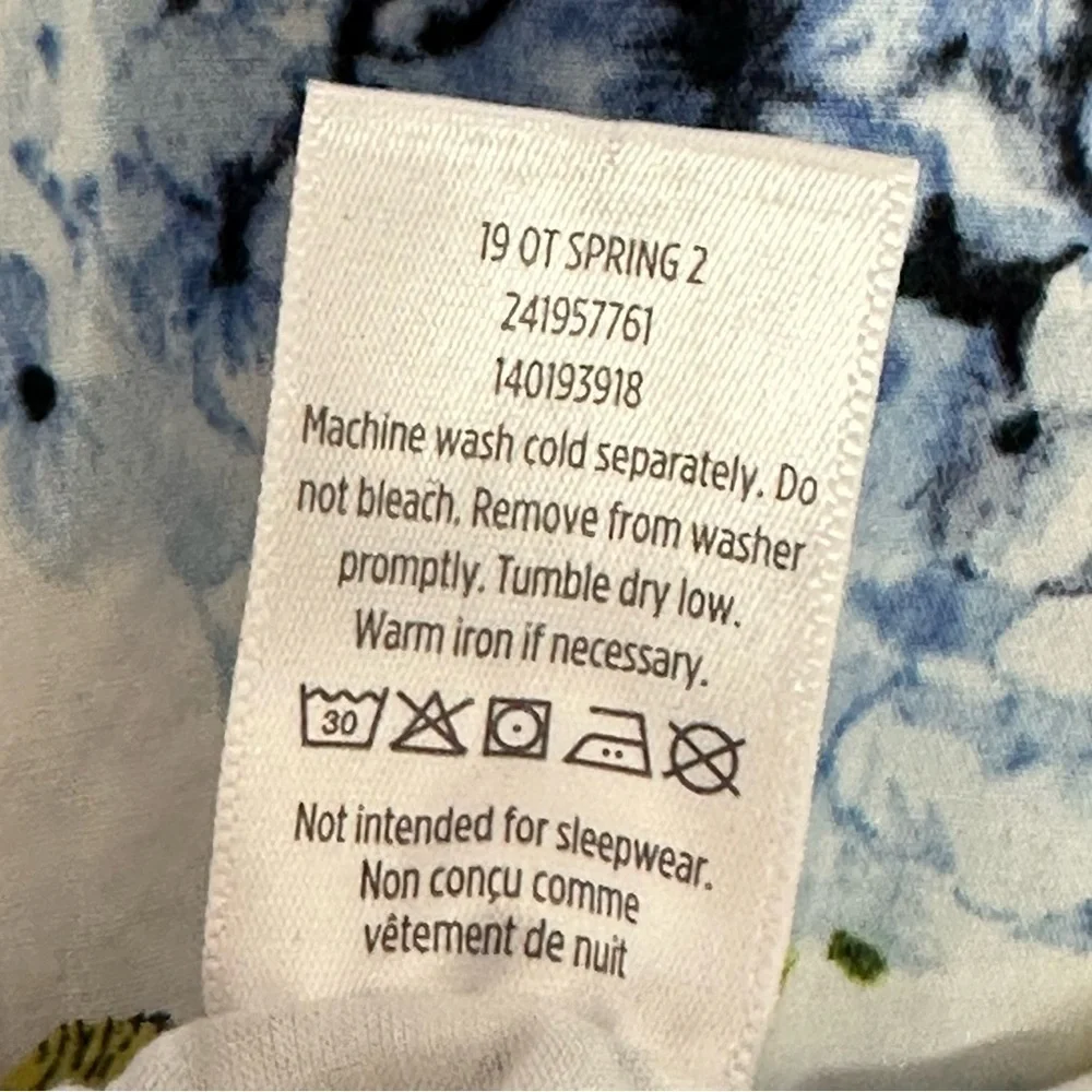 Gymboree Size 3T Floral Lined Jumpsuit Blue White Off Shoulder Ruffles Bees